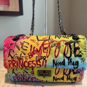 Voguzy Graffiti Handbag/Chanel Style